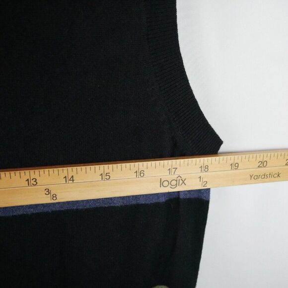 Banana Republic Mens Size S Pinstripe Sleeveless V Neck Pullover Sweater Vest - Picture 6 of 8